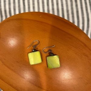 Silpada green earrings, matching necklace also   Offered for sale